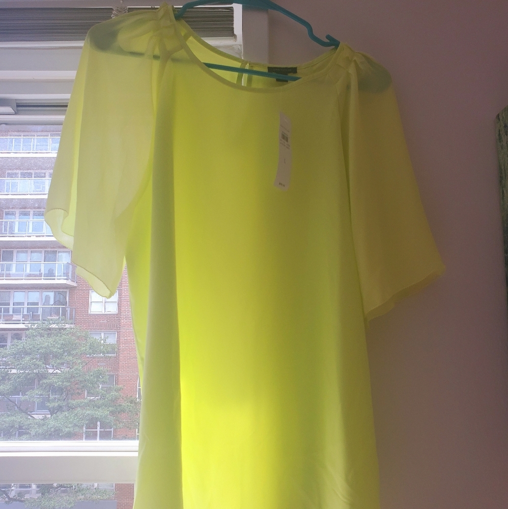 Bright Yellow Ann Taylor Top - never worn